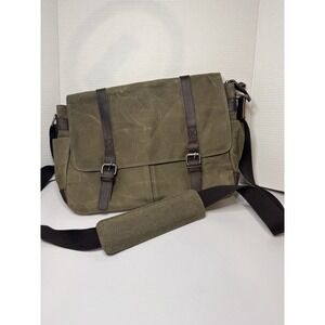 Waterproof Waxed Canvas 15" Macbook / 15.6'' Laptop Messenger Bag Men Business